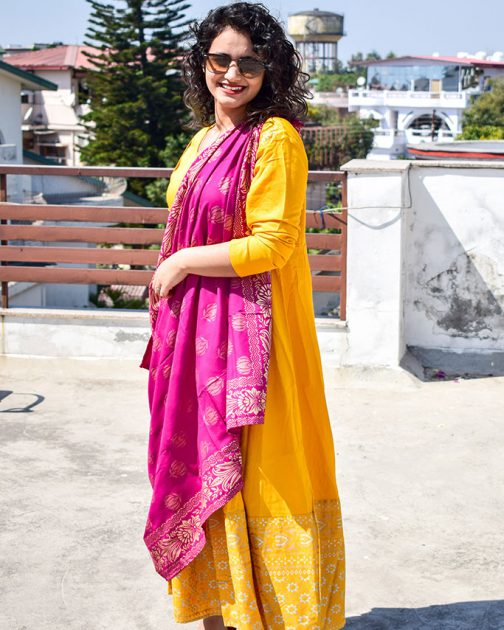 Floor length Kurta With Dupatta