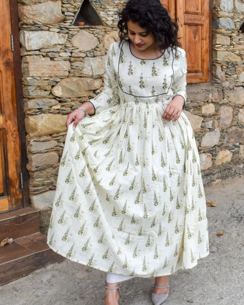 Offwhite Kurta With Side Slit