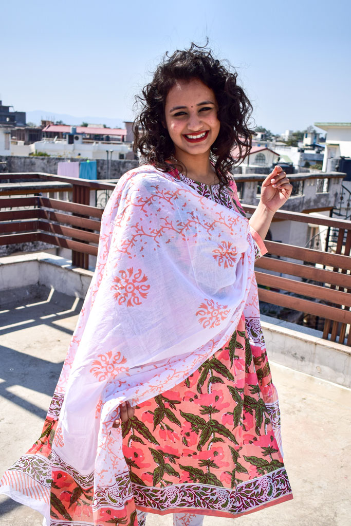 Printed Kurta With Dupatta - Image 3