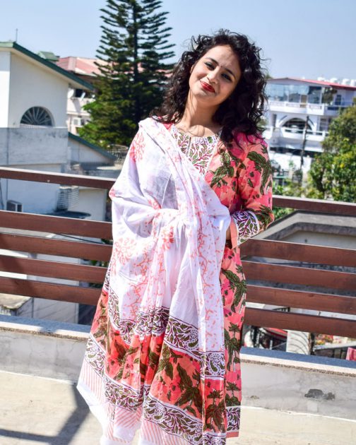 Printed Kurta With Dupatta