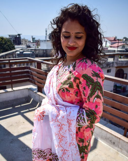 Printed Kurta With Dupatta