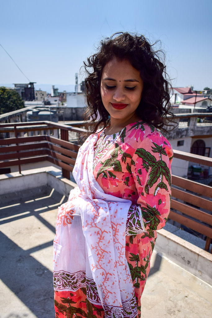 Printed Kurta With Dupatta