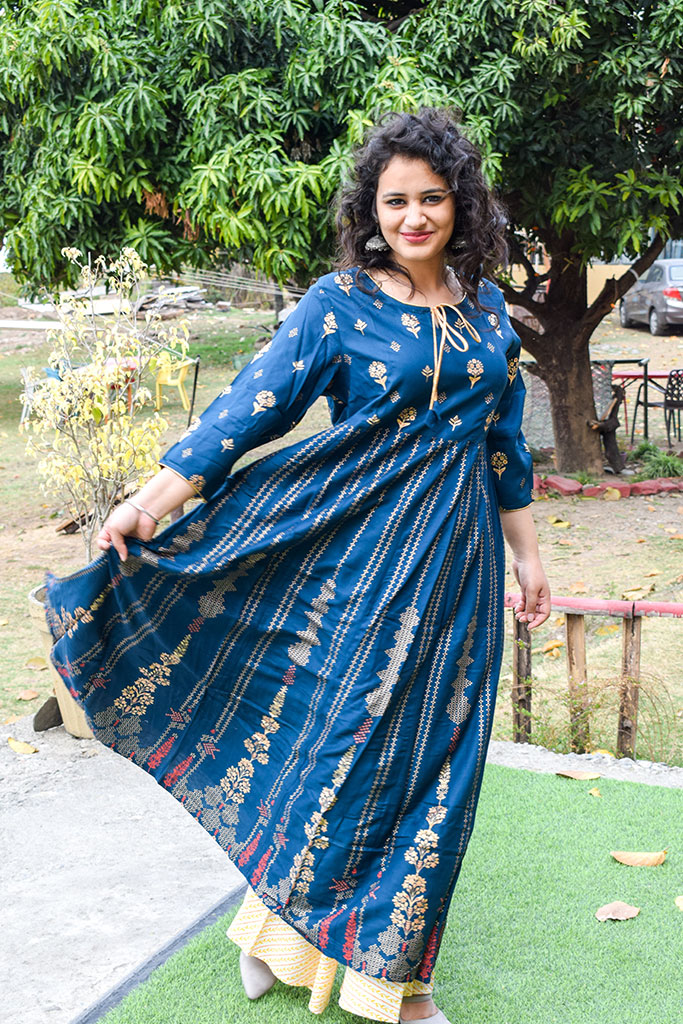 Rayon Based printed A-line Kurta - Image 2