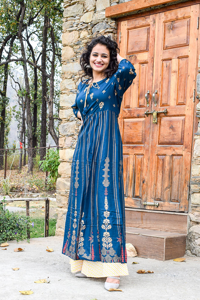 Rayon Based printed A-line Kurta - Image 3